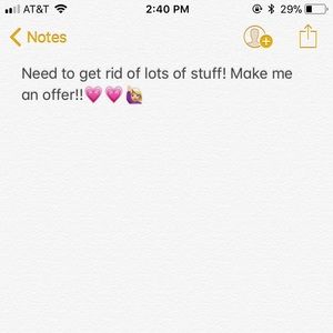 Willing to negotiate!